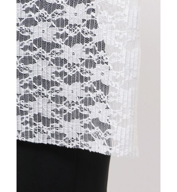 ELENDEEK「PLEATS LACE SH」|シャツ・ブラウス|