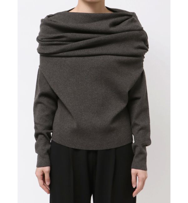 ELENDEEK「ASYMMETRY DRAPE KT」|ニット・セーター|