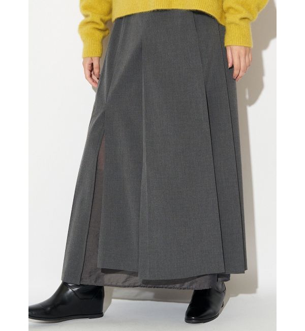 ELENDEEK「SLIT PLEATS SK」|スカート|