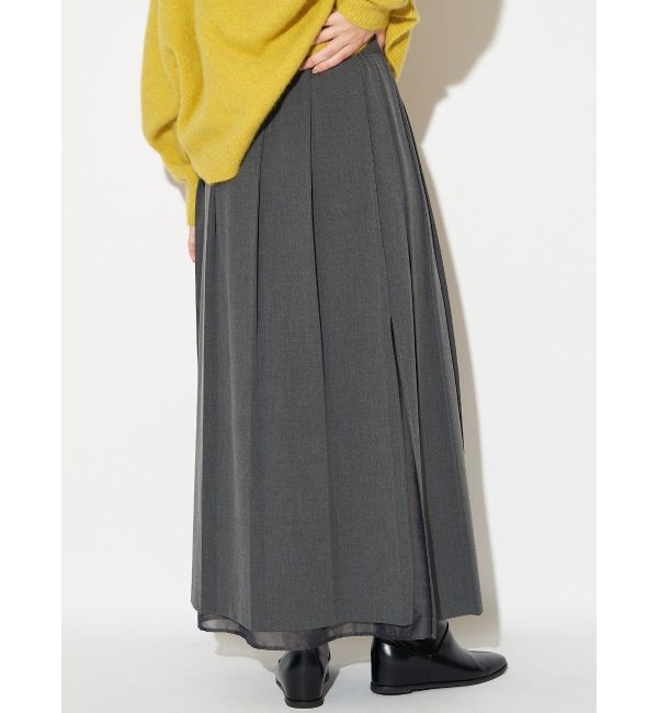 ELENDEEK「SLIT PLEATS SK」|スカート|