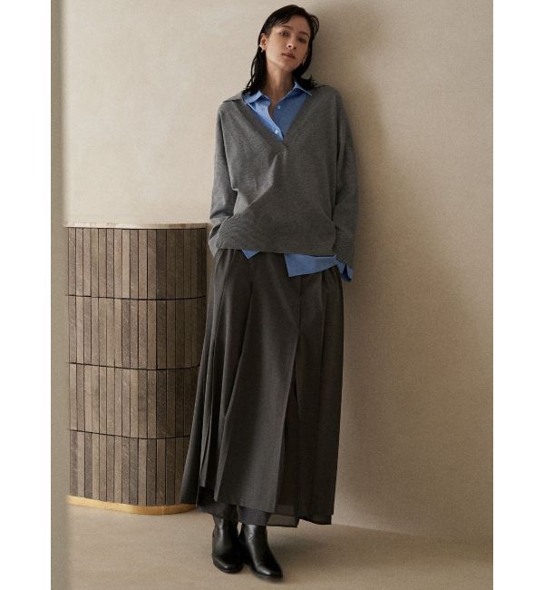 ELENDEEK「SLIT PLEATS SK」|スカート|