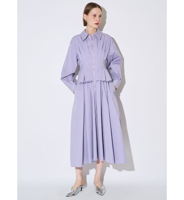 ELENDEEK「CENTER ZIP LAYERD OP」|ワンピース|