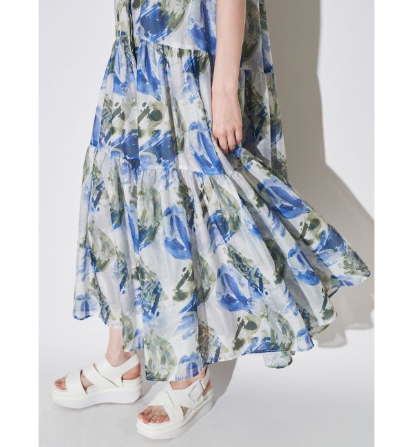 ELENDEEK「SHADE FLOWER TIERED OP」|ワンピース|