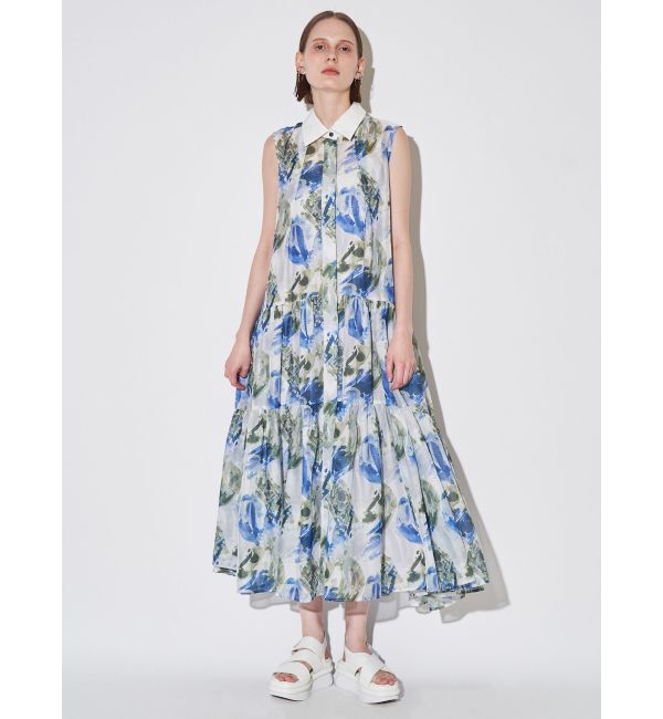 ELENDEEK「SHADE FLOWER TIERED OP」|ワンピース|