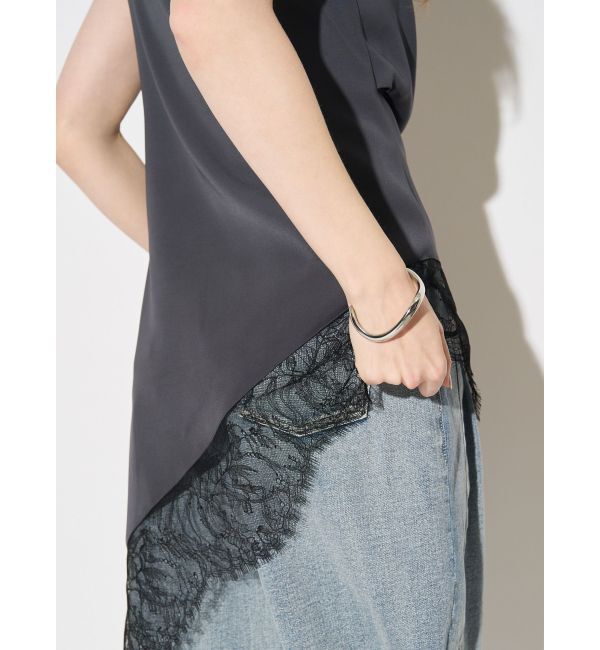 ELENDEEK「ASYMMETRY DRAPE CAMI」|キャミソール|