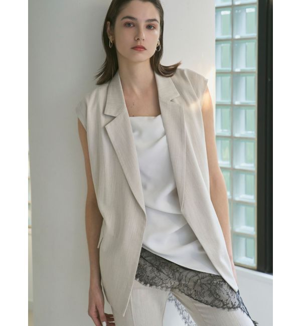 ELENDEEK「ASYMMETRY DRAPE CAMI」|キャミソール|