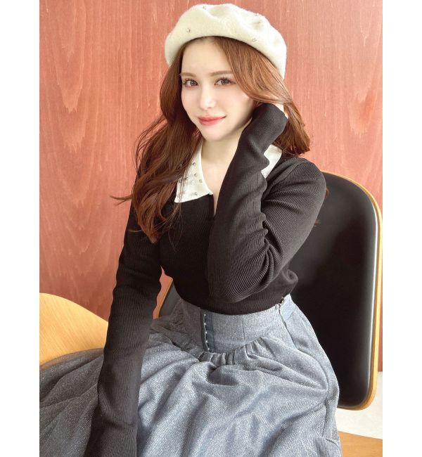 RESEXXY「ビジューポイントベレー帽」|ハンチング・ベレー帽|