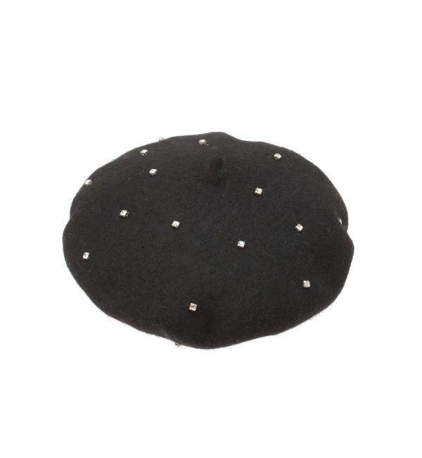 RESEXXY「ビジューポイントベレー帽」|ハンチング・ベレー帽|