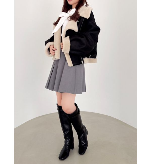 dazzlin「ビッグカラームートンブルゾン」|ブルゾン・スタジャン|