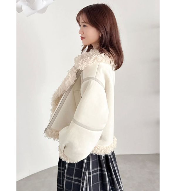 dazzlin「ビッグカラームートンブルゾン」|ブルゾン・スタジャン|