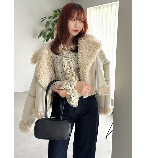 dazzlin「ビッグカラームートンブルゾン」|ブルゾン・スタジャン|