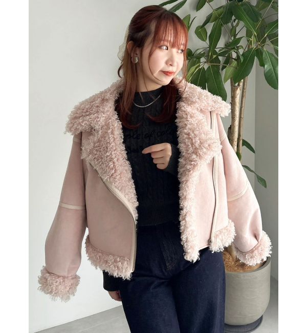 dazzlin「ビッグカラームートンブルゾン」|ブルゾン・スタジャン|