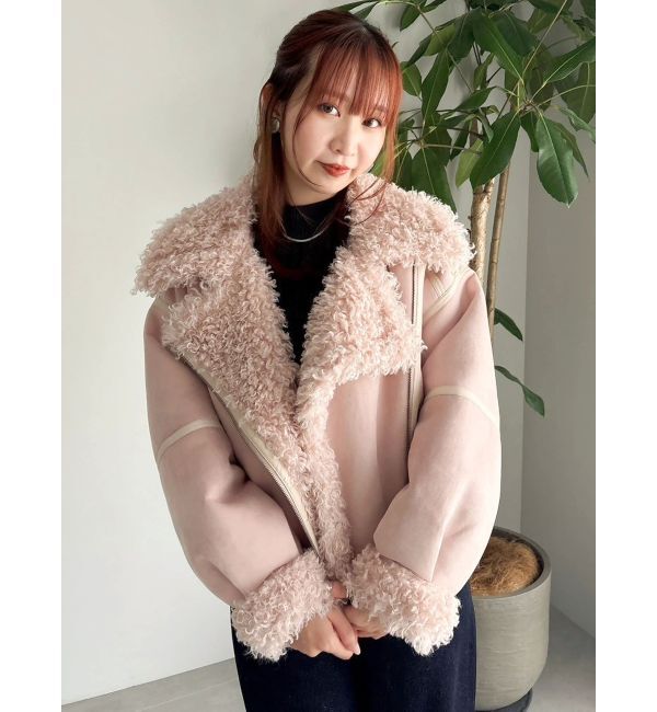 dazzlin「ビッグカラームートンブルゾン」|ブルゾン・スタジャン|