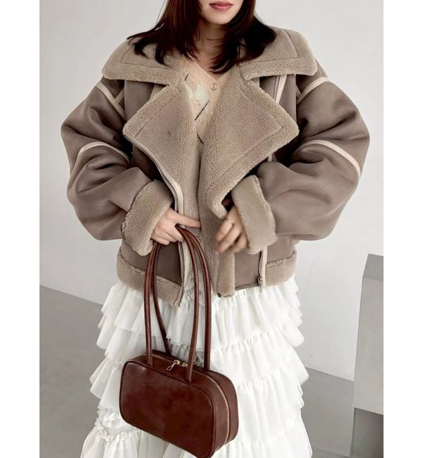 dazzlin「ビッグカラームートンブルゾン」|ブルゾン・スタジャン|