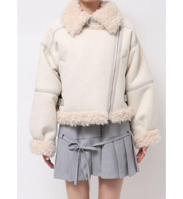 dazzlin「ビッグカラームートンブルゾン」|ブルゾン・スタジャン|