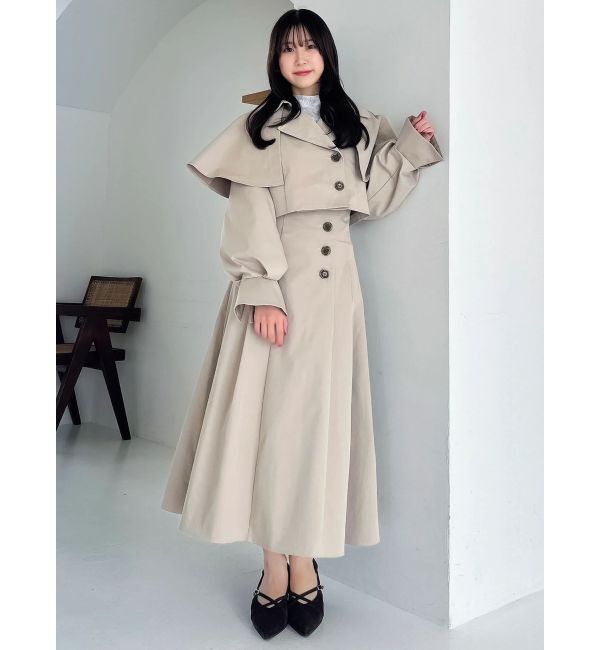 dazzlin「サイドプリーツトレンチコルセットスカート」|スカート|