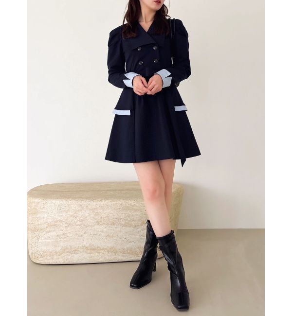 dazzlin「ビッグカラートレンチミニワンピース」|ワンピース|