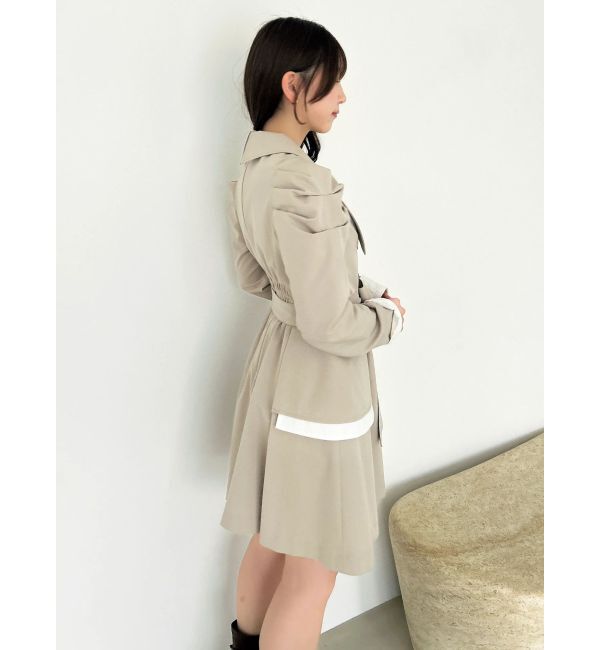 dazzlin「ビッグカラートレンチミニワンピース」|ワンピース|