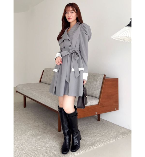 dazzlin「ビッグカラートレンチミニワンピース」|ワンピース|