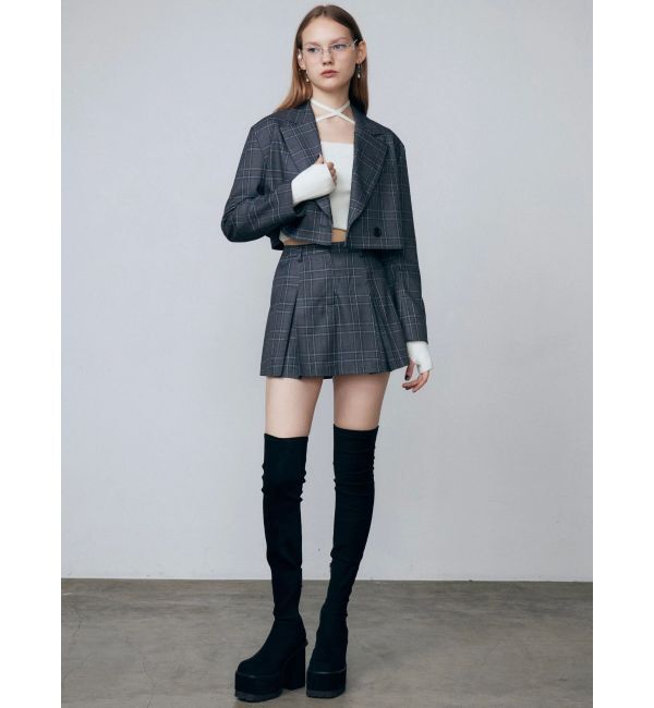 EMODA「スクエアフィットロングブーツ」|ロングブーツ|