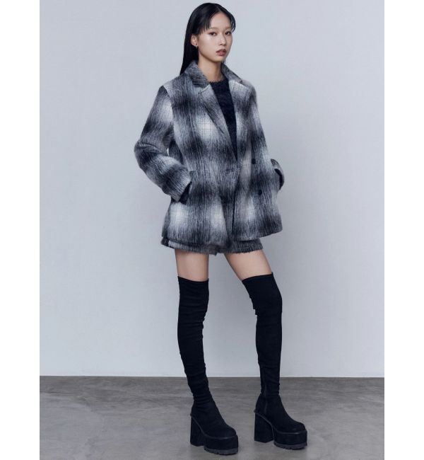 EMODA「スクエアフィットロングブーツ」|ロングブーツ|