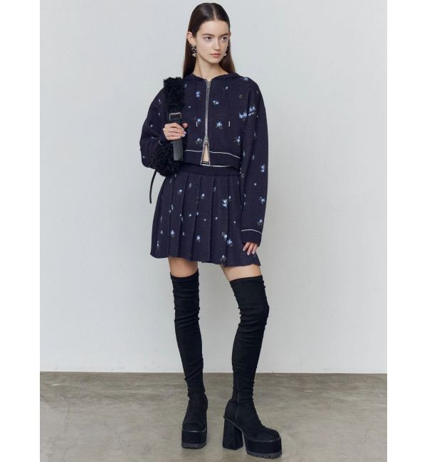 EMODA「スクエアフィットロングブーツ」|ロングブーツ|