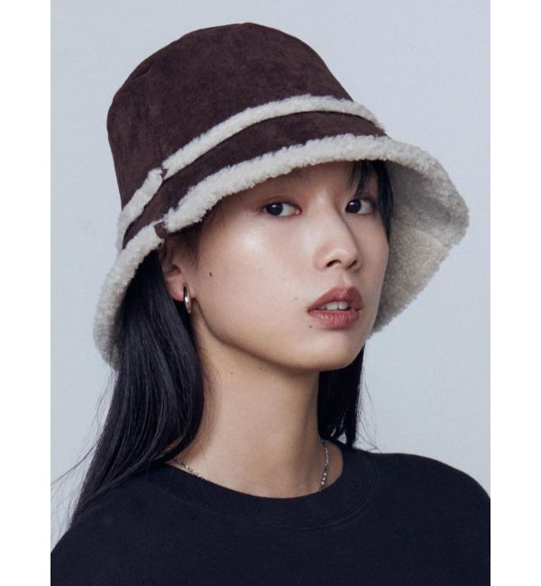 EMODA「フェイクシャーリングバケットハット」|ハット|ブラウン