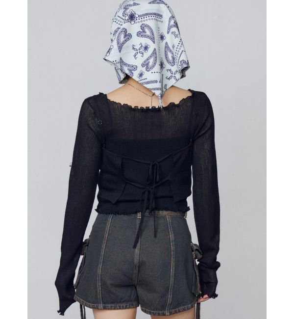 EMODA「2トーンスカーフキャップ」|キャップ・キャスケット|