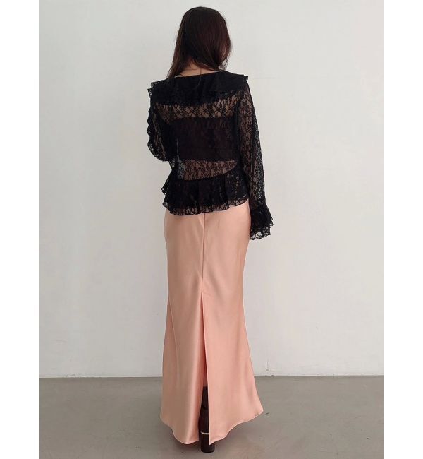 MERCURYDUO「シアーラッフルダブルリボンブラウス」|シャツ・ブラウス|