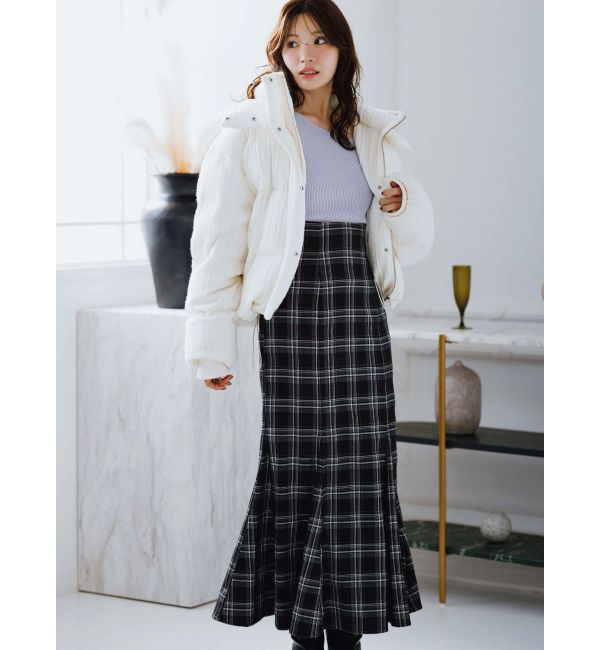 MERCURYDUO「アシメパールチェーンワンショルニット」|ニット・セーター|