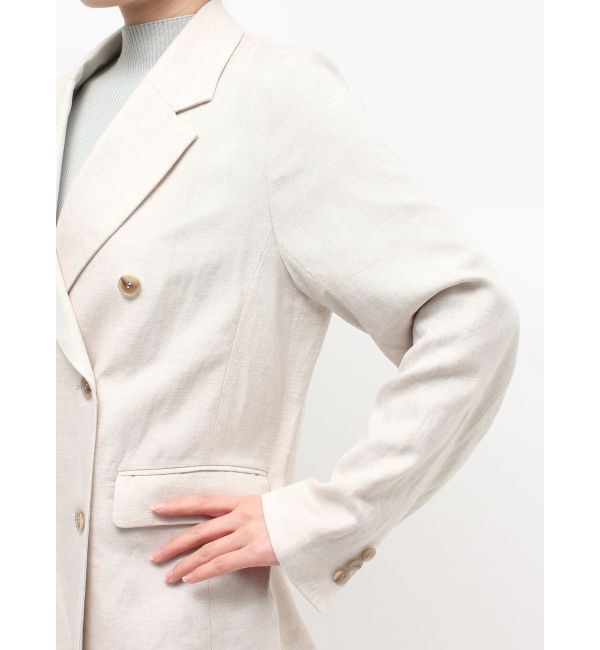 MERCURYDUO「リネンダブルジャケット」|テーラードジャケット|