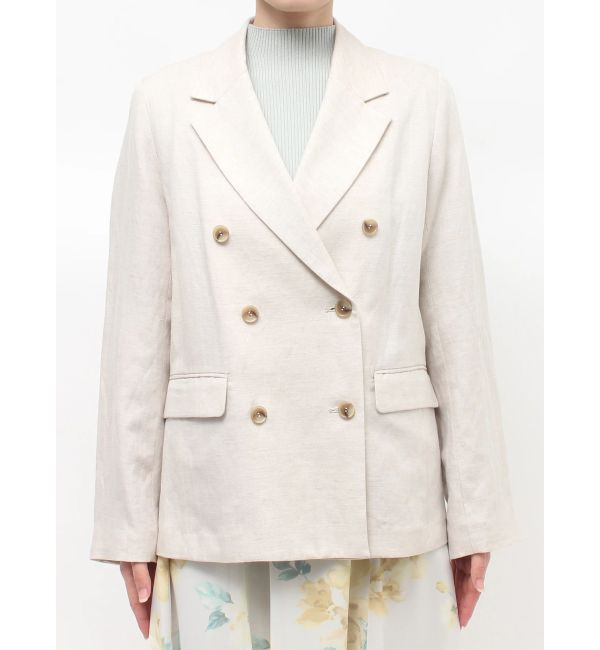 MERCURYDUO「リネンダブルジャケット」|テーラードジャケット|