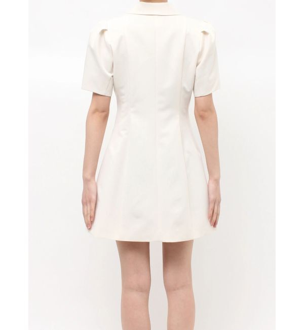 MERCURYDUO「ハーフスリーブフィットアンドフレアジャケットワンピース」|ワンピース|