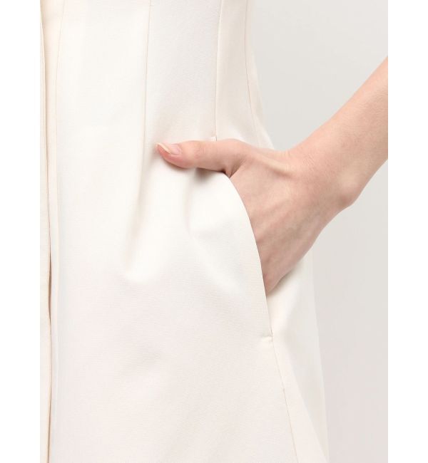 MERCURYDUO「ハーフスリーブフィットアンドフレアジャケットワンピース」|ワンピース|