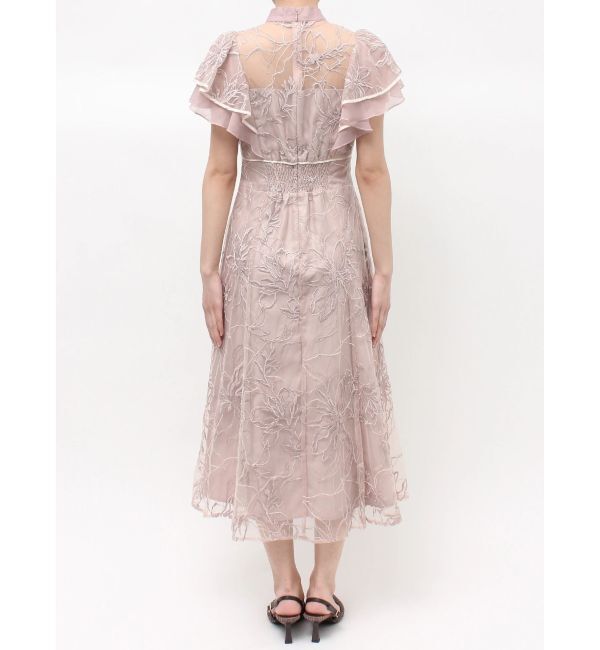 MERCURYDUO「エンブロイダリーラッフルワンピース」|ワンピース|