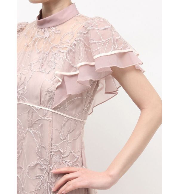 MERCURYDUO「エンブロイダリーラッフルワンピース」|ワンピース|