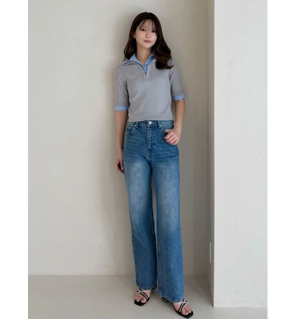 MERCURYDUO「ストレートデニムパンツ」|デニム|