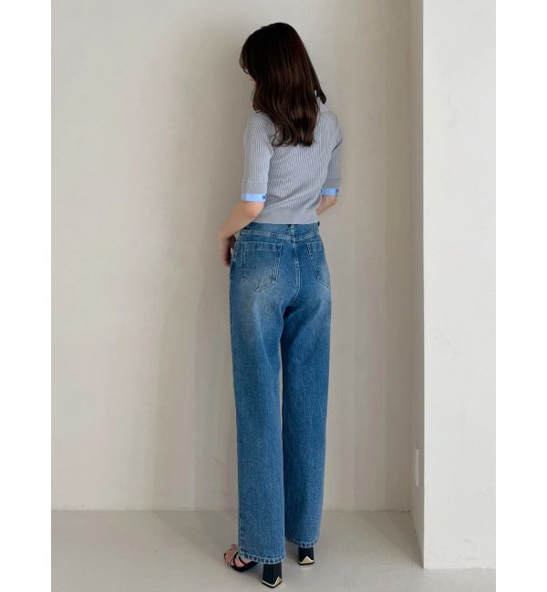 MERCURYDUO「ストレートデニムパンツ」|デニム|