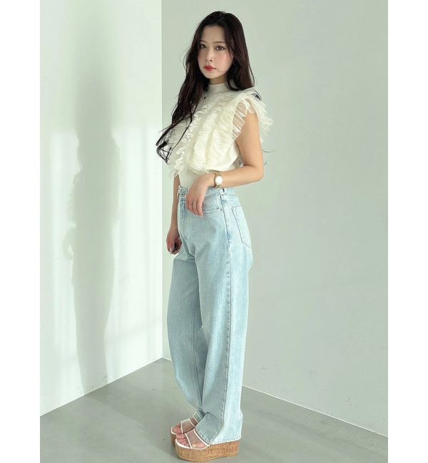 MERCURYDUO「ストレートデニムパンツ」|デニム|