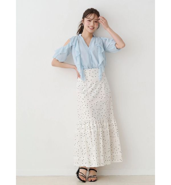 MERCURYDUO「タックティアードスカート」|スカート|