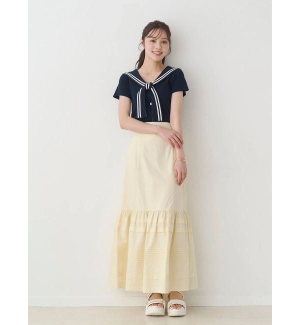 MERCURYDUO「タックティアードスカート」|スカート|