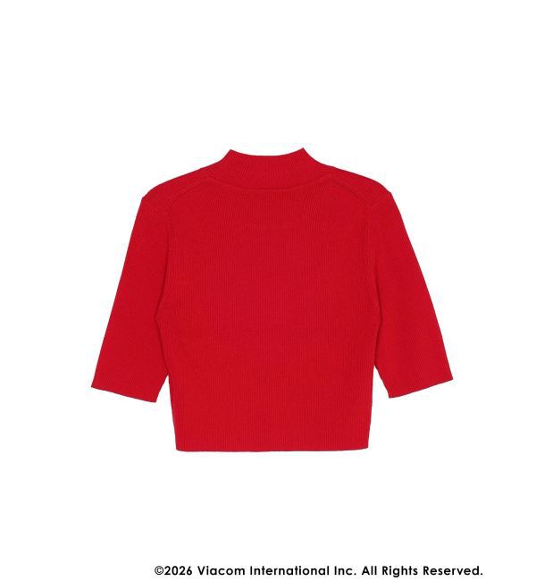 MERCURYDUO「【EMILY IN PARISコラボ】 ロゴエンブロイダリーニット」|ニット・セーター|