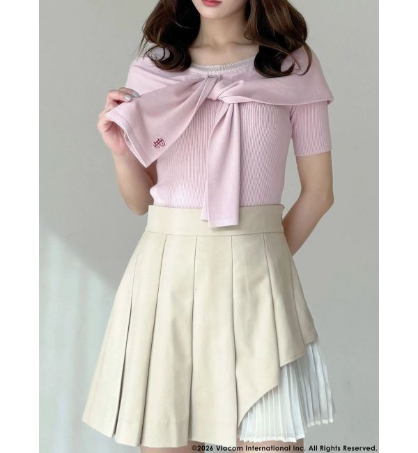 MERCURYDUO「【EMILY IN PARISコラボ】レイヤードライクツイストニット」|ニット・セーター|