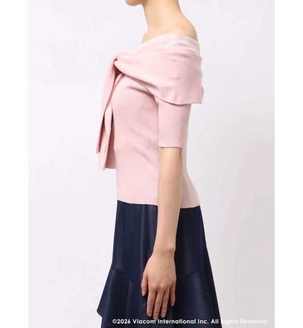 MERCURYDUO「【EMILY IN PARISコラボ】レイヤードライクツイストニット」|ニット・セーター|