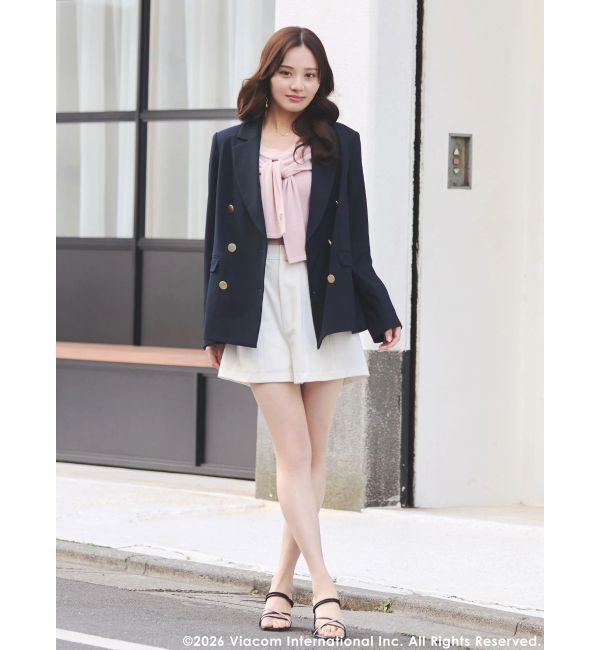 MERCURYDUO「【EMILY IN PARISコラボ】レイヤードライクツイストニット」|ニット・セーター|