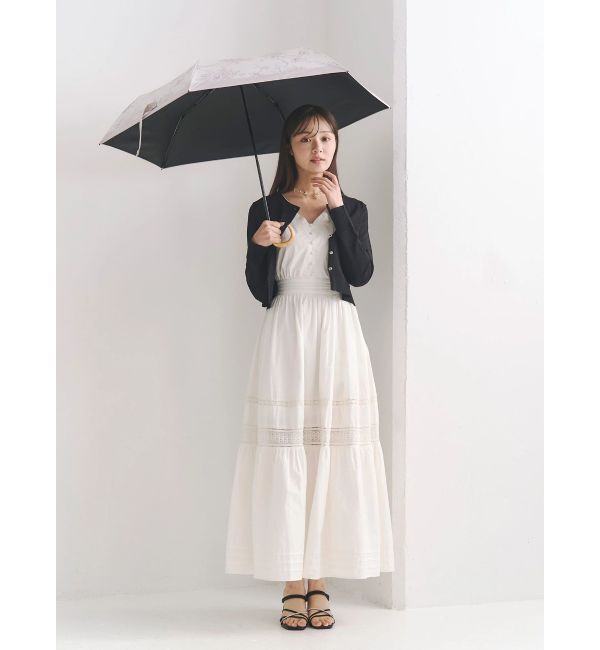 MERCURYDUO「【UVカット率100%】配色ライン折り畳み傘」|傘|