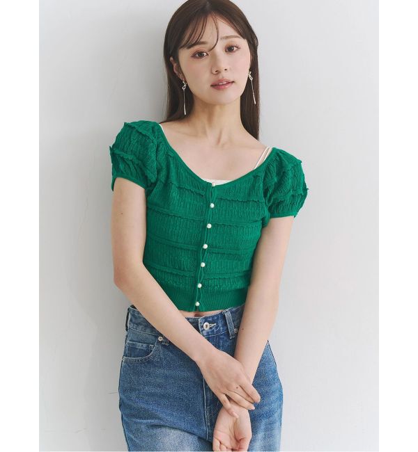 MERCURYDUO「スカシアミカーデニット」|カーディガン|