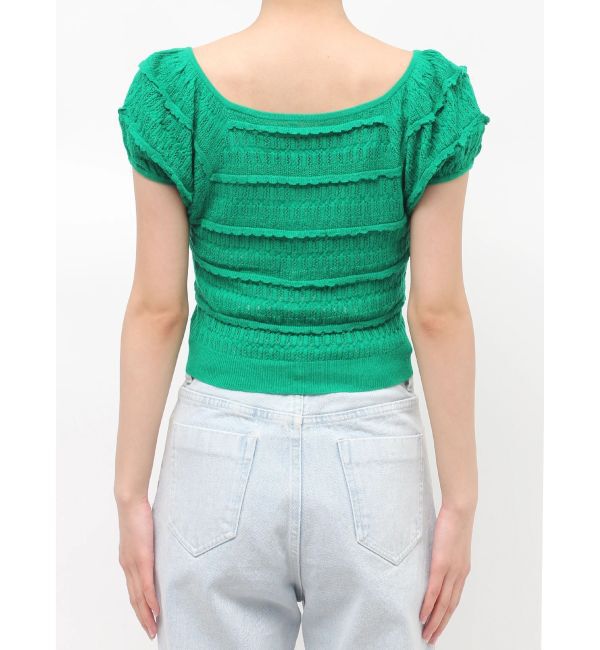 MERCURYDUO「スカシアミカーデニット」|カーディガン|