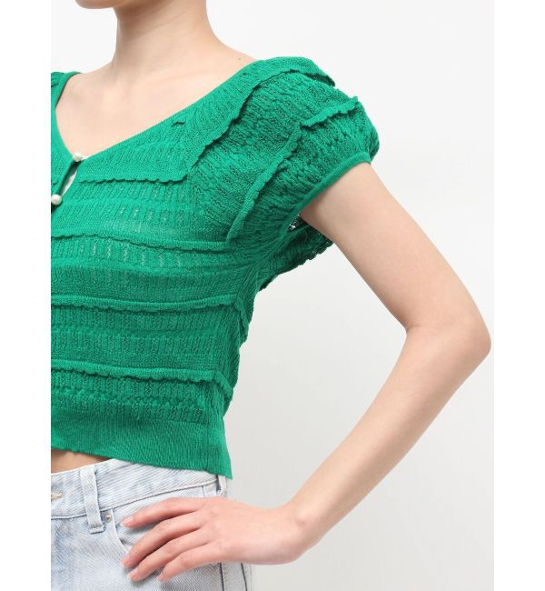 MERCURYDUO「スカシアミカーデニット」|カーディガン|