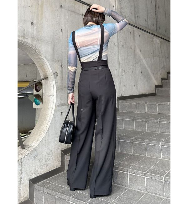 MURUA「フェイクレザーベルトサスペンダーパンツ【セット販売対象】」|その他|